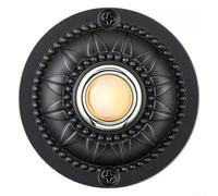 Besshepplo Lighted Doorbell Push Button Doorbell Push Button Iron Material Wired Doorbell Switch With Low Voltage LED Light For Easy Visibility At Night