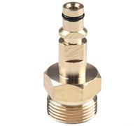 Besshepplo M22 Pressure Washer To Quick Connect Hose Adapter Solid Brass Nipple Connector Inlet To K-Series Hose Coupling Output Coupling Fits For Karcher For Nilfisk