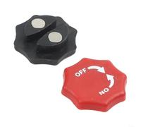 Besshepplo Magnetic Reversible Ratchet Knob 2 Pack with Cleaning Kit for Quick Direction Change Strong N42 Magnet Aluminum Alloy Construction Red and Black Twist Button Tool