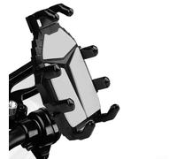 Besshepplo Motorcycle Phone Holder with 360 Degree Rotation, Nonslip and Stable for Secure Use on Bumpy Roads (B)