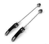 Besshepplo Mountain Bike Front and Rear Wheel Quick Release axle Set with Steel axle and Aluminum Alloy Handle Engineered for Strength and Smooth Operation on Trails (Black)