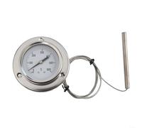 Besshepplo Oven Thermometer with Stainless Steel Probe 0-600°C Thermometer for Kitchen Oven Industrial Use 1.5 m Capillary Line 100 mm Probe