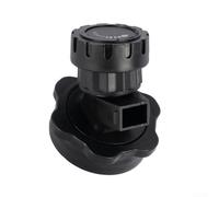 Besshepplo Portable Faucet Replacement for Camping Water Jug Tank Bucket with Adjustable High Flow Valve ABS Plastic Spout Fit 5cm Threaded Mouth Outdoor Hiking Garden Black