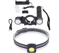 Besshepplo Professional LED Airbrush Light Spray Painting Lamp Portable Headlamp With Adjustable Mounting Bright Illumination For Automotive Bodywork Dimly Lit Workshop Black