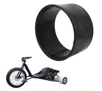 Besshepplo PVC Tire Sleeve 11x7.10-5 Go Kart Tire Cover for Drift Trikes Drifting Scooter Accessory Front Wheel Mounting with Internal Traction Vanes Black ABS
