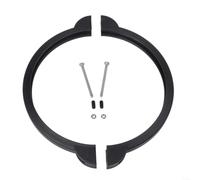 Besshepplo SF90110-1 Clamp Collar Ring Replacement for Intex 10 Inch Sand Filter Pump Parts Secure Seal Plastic Metal Black Hardware Kit with Bolt Nut Rubber Cap and Connecting Shaf
