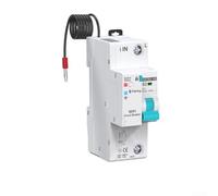 Besshepplo Smart Circuit Breaker for Tuya Compatible with 1P 2P 3P 4P DIN Rail Mount 63A Frame Current 10kA Short-Circuit Rating 145V-295V AC 50/60Hz WiFi Metering(1P)