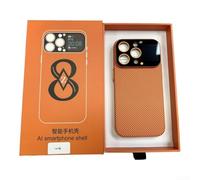 Besshepplo Smart Phone Case with 1.83 Inch HD Display for iPhone 16/15/14/13 Pro/Pro Max Magnetic Charging Camera Preview Real-Time Notifications Custom Video Face(e)