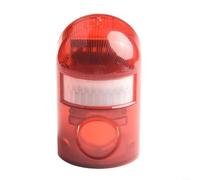 Besshepplo Solar Security Light Alarm, IP65 Waterproof LED Motion Sensor Flashing Lamp 110DB Siren 110° Sensing Angle 8M Range 6 LED Strobe For Garden