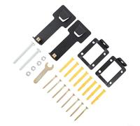 Besshepplo Stainless Steel Kitchen Range Hood Fixing Tool 2pcs Hanging Hooks Brackets for Strong and Reliable Appliance Support (Black)