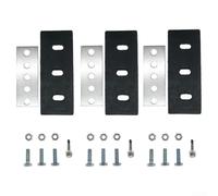 Besshepplo Stainless Steel Snow Blower Impeller Modification Kit with 1 4 Inch Hex Head Bolts Lock Nuts and Adjustable Mounting Slots Compatible with Various Snowblower Mo