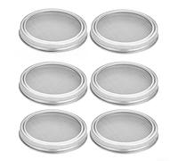 Besshepplo Stainless Steel Sprouting Stands 6 Piece Kit for Sprouter Jar with Mesh Strainer Lid BPA 304 Grade Metal Base for Home Garden Vegetable Germination and Easy Drainage(A)