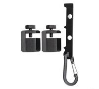 Besshepplo Stair Gauges For Framing Square, Aluminum Alloy Gauges With Thumb Screw, Tall Stair Gauges For Framing Carpenters, Square Ruler Auxiliary Clip Stair Gauge Short 3.8cm(black)