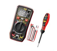 Besshepplo SZ202 Digital Multimeter with Backlit Display and B18 Voltage Test Pen NCV Detection Live Neutral Wire Identification Data Hold Auto Shutdown for Electricians Hobbyists H