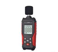 Besshepplo TA650A Digital Sound Level Meter 30-130dBA Noise Tester with Data Hold Large LCD Backlight Fast Response for Industrial Environmental Monitoring Red Black