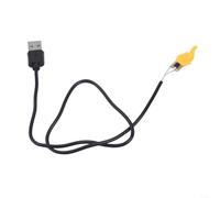 Besshepplo USB 5V Flame Effect LED Candle Light Circuit Board with Flickering Simulation PCB for Jumper Wire Compact Black 3.6 x 1.4 cm with 50 cm Cable for Easy Installation and St