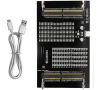 Besshepplo USB Powered Laptop DDR4 DDR5 Memory Diagnostic Tool for PCB Fault Detection Resistor Damage Open Short Circuit Tester Compact Portable ABS Black 15x9.2cm