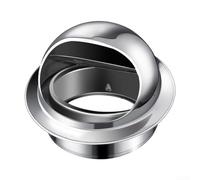 Besshepplo Ventilation Cover Round Wall Vent Outlet Metal Ventilation Grille Ducting Stainless Steel Air Vent For Kitchen Bathroom Extractor Fan Ducting System