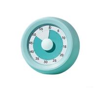 Besshepplo Visualized Magnetic Timer 60 Minute Countdown with Color Wheel for Kids Cooking Studying Working Silent or Ringing Alarm Type C Rechargeable Stainless Steel Desk Kitchen(mint green)