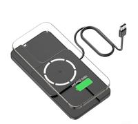 Besshepplo Wireless Car Charger Fast Charging Silicone Antislip Pad Dashboard Phone Holder Stand 15.8x8.7x1cm Black Compatible with 5V 9V Input and 3A 2A Output for In Car(USB-1)