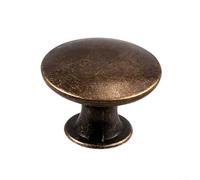 Besshepplo Zinc Alloy 12 Pack Cabinet Knob Pulls 30mm Antique Bronze Finish for Furniture