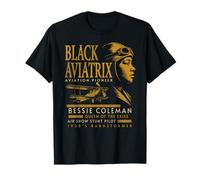 Bessie Coleman First Black Pilot Aviation Pioneer T-Shirt