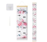 BESSLEE Canvas Baby Growth Chart for Wall, Kids Hanging Height Measurement