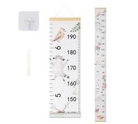BESSLEE Canvas Baby Growth Chart for Wall, Kids Hanging Height Measurement