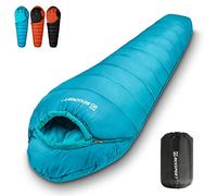 Bessport Sleeping Bag 3-4 Seasons Water-Repellent Winter Mummy Sleeping Bag Temperature 0 °C Warm for Outdoor Camping Festival Trekking