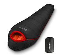 Bessport Sleeping Bag 3-4 Seasons Water-Repellent Winter Mummy Sleeping Bag Temperature 0 °C Warm for Outdoor Camping Festival Trekking