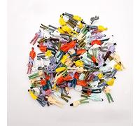 Bessy shop 1:100 HO Scale Models People Set, Miniature People Model Scale Painted Tiny People Model Train Figures for Miniature Scenes Train Railway Sand Table Miniature Scenes