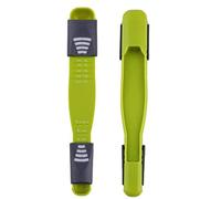 Bessy Shop 2 Pcs Multi-Function Measuring Spoon Tools - Adjustable, 8 Stalls Powder Measure Spoons for Dry, Liquid Ingredients - Metric, Sliding Scale