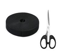 Bessy shop 20m Fastening Tape Hook and Loop Cable Ties,Reusable Self Adhesive Cable Ties Straps10mm Width,with Scissors Cable Management Cable Organizer for Home, Garden, Office and DIY