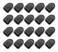 Bessy shop 20Pcs Black Adhesive Hooks - Heavy Duty Sticky Hooks for Cars, Bathrooms & Walls, Multi-Purpose Hangers for Towels, Robes, Hats, Keys & Cables (Self-Adhesive, No Damage)