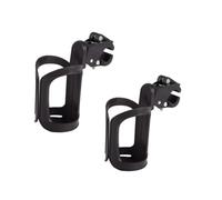 Bessy shop 2pcs Stroller Cup Holder 360° Rotation, Large Caliber ABS Universal Drink Holder for Walker, Bike, Wheelchair, Scooter, Pushchair, Pram, Baby Bottle & Coffee Cup