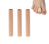 Bessy shop 3pcs Toe Cushion Tube, Cuttable Toe Tube Sleeves Finger Separator Bandage Protector, 3 Sizes