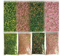 Bessy shop 4 Colour Tree Powder for DIY Model Trees Basing Material Kit,Bushy Shrub Lowland Tree Powder for Architecture Building, Model Railway, Fairy Garden Diorama(80g)