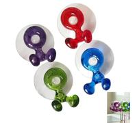 Bessy shop 4 Pack Self Adhesive Toothbrush Holders,Toothbrush holder with suction cup,for Bathroom Kitchen Living Room Office