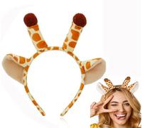 Bessy shop Accessories Animal Headband,Animal Ears Headgear Cartoon for Kids Adult Carnival Birthday Theme Party(Giraffe)