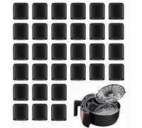 Bessy shop Air Fryer Rubber Buffer,30 Piece Scratch Resistant Protective pad,Universal Silicone Protective Cover,for Air Fryer Pan Rubber Feet (Black)