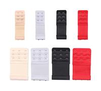 Bessy shop Bra Extender Set,Bra Strap Extenders Extensions,8 Pcs Bra Extender Bra Band Women's Soft Comfortable Elastic Bra Extenders Bra Elastic Extender Set 3 Rows x 3 Hooks, 3 Rows x 2 Hooks