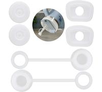 Bessy Shop Cover Cap - Spill Proof Plug, 6pcs Silicone Leak Stopper for Stanley Cup 40oz & 30oz, Including 2 Straw Cover Cap, 2 Square & 2 Round