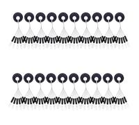 Bessy shop Fishing Bobber Stopper, 120 Pcs 20 Groups 6 in 1 Float Sinker Stops Black cylindrical Shape Float Stop Available