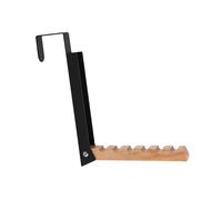 Bessy shop Foldable Over The Door Hanger with 6 Hooks,Space Saving Clothes Drying Rack & Coat Hanger Drill Door Hook Bedrooms Coat Hanger Hooks for Bag,Clothing,Towels,Coats,Backpack,Hat(Black)