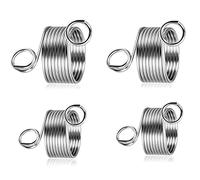 Bessy shop Knitted thimble,4 Pack Stainless Steel Knitting Finger Ring Metal Yarn Guide Knitting Thimble Guide Ring Crafts Sewing Tool for Crocheting Coiled Finger Thimble 2 Different Sizes.