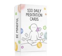 BEST 100 Daily Meditation Cards | Anxiety Relief Item for Relaxation | Self Care Kit for Stress Relief | Perfect Mindfulness Gift For Kids, Teens, & Adults | Go Beyond Positive Affirmations