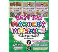 BEST 100 Optical Illusions, Motif Patterns and Dream Catchers Mystery Mosaic Color by Number for Adults & Teens: Designs Quest Coloring Art with Pixel Squares for Relaxation