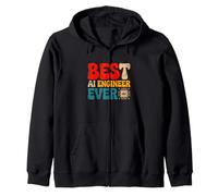 Best AI Engineer Ever Funny Artificial Intelligence Tech Zip Hoodie