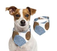 Best And Modern Leopard Skin Summary,Dog Bandanas Cotton Pet Scarf Adjustable Bibs for Pet,S
