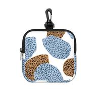 Best and Modern Leopard Skin Summary, Square Zipper Storage Bag, Neoprene Coin Purse, Small Wallets, Change Pouch, Change Purse